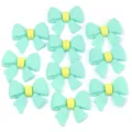 Groene strik PVC hars cabochon DIY bedel voor telefoonhoesje haarspeld schoen decoratie. - Strik Patch / 20 Stuks (Ongeveer 41.5x46mm) / Groen