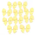 Gele strik PVC zacht rubberen patches voor DIY haarspelden telefoonhoesjes accessoires. - Strik Patch / 20 Stuks (Ongeveer 41.5x46mm) / Geel