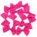Roze dubbellaagse satijnen lintstrikken voor DIY-ambachten, kleding en haaraccessoires - 10 Stuks/Verpakking (4x6cm) / Rozerood