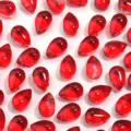 Red glass teardrop beads for DIY jewelry making necklace bracelet earrings accessories - 50 Pieces/Pack (9x6mm) / Red Water Drop