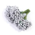 Silber Glitzer künstliche Beeren und Staubgefäße für DIY Handwerk Blumen Zubehör - Beeren-Staubblatt Silber