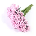 Künstliche rosafarbene zweifarbige Beeren Staubgefäße DIY Bastelblumen Zubehör für Dekoration. - Beerenstaubblatt Rosa