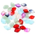 Colorful glass petal beads DIY jewelry making accessories for handmade hairpins and earrings - Mixed Colors Epiphyllum