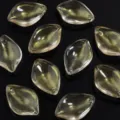 Gold glitter glass petal beads for DIY jewelry making earrings and hair accessories craft. - Light Gold Epiphyllum