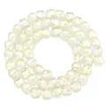 Irisierende quadratische Glasperlen lose fur DIY Armband Halskette Schmuckherstellung Zubehoer. - Unregelmäßig / 12x11mm (55 Stück/Packung) / Hellgelb