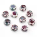 Perline di fiori in ceramica cinque petali margherita foro diretto accessori gioielli - 10 Pezzi/Confezione / Margherita Rosa Guifei