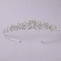 Diademe Strass Argent Serre-tete Bandeau Cristal Scintillant Accessoire Cheveux Fete - Style Tout-Match Quotidien de Luxe (TS-J3374S)
