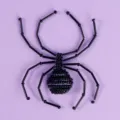 Halloween black beaded spider brooch gothic dark style clothing hat accessory decoration - Party Versatile Accessory (CS-J799BLK) / Black Beaded Spider Single Piece