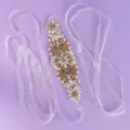 Elegant rhinestone bridal belt with white sheer ribbons, perfect for wedding party dresses. - Dating Outing Style (WS-J248G)