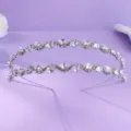 Double row rhinestone silver headband bridal wedding hair accessory variant sparkling crystal - Daily Embellishment Style (TS-J3481S)
