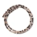 Faceted crystal glass beads for DIY jewelry making, sparkling mixed color spacer beads. - 145 Pieces/Pack / Coffee / 3mm