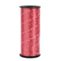 Red gift wrapping ribbon detail with heart prints and love text, perfect for festive party decor. - 100 Yards Pack / Bright Red LOVE Print