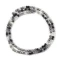 Multicolor crystal glass faceted beads strand for DIY jewelry making crafting projects - 145 Pieces/Pack / Transparent Greyish Black / 3mm