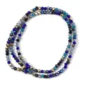 Faceted crystal glass beads for jewelry making, DIY crafting, handmade bracelets and necklaces. - 145 Pieces/Pack / Ink Blue / 3mm