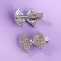 Pinza de pelo lazo con estrases circon brillante accesorios de cabello para mujer fiesta. - Estilo de Enredadera de Lujo Ligero (HS-J7555S)