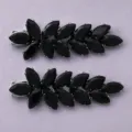 Élégant ensemble de pinces à cheveux en cristal noir, barrette brillante pour femmes. - Lot de 2 / Noir
