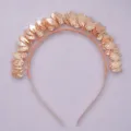 Rose Gold Leaf Headband Bridal Hair Hoop Wedding Tiara Forest Style Accessories - Trendy Rose Gold Headband (TS-J2915RG) / Rose Gold