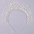 Perlen Braut Haarreif Silberdraht Hochzeit Tiara elegante Damen Haarschmuck Variante - Vielseitiges Silber Brautstirnband (TS-J2908)