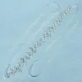 Cintura da sposa in perle e strass, catena in vita per abito da sposa con foglie di cristallo. - Stile Oro (WS-J161G) / 115cm