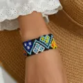 Bohemian Χειροποίητο Βραχιόλι με Χάντρες Γεωμετρικό Σχέδιο Πολύχρωμο Μόδα για Γυναίκες - Πολύχρωμο 2
