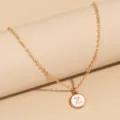 Minimalist long oil drip 26 letter necklace, ins creative personalized pendant jewelry. - Letter Z