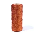 Cordón metálico de cobre detalle, hilo colgante no elástico para regalos y etiquetas de ropa. - 1.5mm/Carrete / Bronce