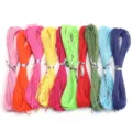 Colorful polyester waxed cord for DIY jewelry making and beading craft string supply set - Pack of 10 Pieces / Light Mixed