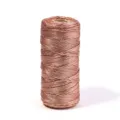 Bobina de cordón metálico de cobre para envolver regalos, etiquetas y manualidades. - 1.5mm/Carrete / Rosa oro