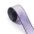 nastro strass viola bordo nero tessuto diy cucito accessorio dettaglio primo piano - 3 Yards/Rotolo / Viola