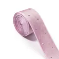 Dettaglio nastro di strass rosa per fiocchi per capelli fai da te e accessori moda. - 3 Yards/Rotolo / Rosa