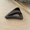 Schwarze dreieckige Haarklammer für Damen, stilvolles mattes Haar-Accessoire für den Alltag. - 18# Matt Schwarz - Schräges Dreieck