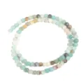 Natural amazonite smooth loose beads strand for DIY handmade jewelry accessories design. - 4mm (Approx 90-95 Pcs) / Amazonite