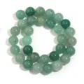 Natuurlijke groene aventurijn ronde kralen losse edelsteen kralen voor armbanden en kettingen. - Groene Aventurijn (Kleurvariatie Mogelijk Per Batch) / OD 12mm Binnenmaat 1.4mm (Ongeveer 30 Stks)