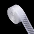 Ruban transparent blanc à rayures pour accessoires de cheveux, emballage floral et loisirs. - Largeur 2.5cm 10 Yards/Rouleau / Blanc cassé