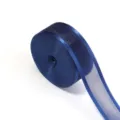 Dunkelblaue, breite transparente Organzaschleife für Geschenkverpackung und Weihnachtsdeko. - 2,5 cm 10 Yards/Rolle / Dunkelblau