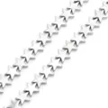 Electroplated silver star hematite loose beads for DIY jewelry making, necklace bracelet parts. - Diameter 8mm Hole 1.0mm (Approx. 60 Pcs) / Silver