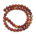 Natural Red Agate Round Loose Beads for DIY Jewelry Making Crafts Accessories Semi-Strand - Round Loose Beads (T6519) / 8mm (Approx 45pcs)