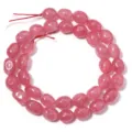 Perles en vrac en pierre précieuse rose naturelle ovale DIY bracelet collier accessoires bijoux faits main - Diamètre 8*12mm, Trou 1.0mm (Environ 33 Perles) / Colonne rectangulaire irrégulière rouge pastèque