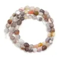 Cuentas sueltas ovaladas irregulares de ágata natural DIY joyería pulsera collar hilo - Diámetro aprox. 5-10 mm, agujero aprox. 0.8 mm (aprox. 45 piezas) / Ágata Persa Irregular