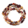 Cuentas de piedra natural agata cristal irregular DIY pulsera collar joyeria - Diámetro Aprox. 5-10mm Agujero Aprox. 0,8mm / Aprox. 45 Piezas/Paquete / Piedra Yema de Huevo Irregular