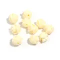 DIY perline in acrilico con fiori di rosa avorio per creazione di gioielli 10pz - Rosa Beige