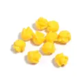 Perline sfuse in resina corallo imitazione rosa gialla per gioielli fai da te 10pz - Rosa Gialla