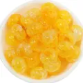 Yellow faceted crystal glass flat round loose beads for DIY handmade jewelry bracelets and necklaces. - 50 Pieces / Yellow Crackle Beads