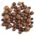 Großhandel Holz-Perlen lose für DIY Armbänder Halsketten Schmuck Zubehör und Abstands-Teile. - 100 Stück/Packung (6mm) / Wenge Holzmaserung Perlen