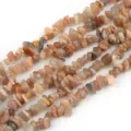 Natural stone irregular chip beads 5-8mm crystal loose beads for DIY jewelry making accessories. - Sunstone Gravel