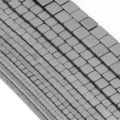 Hematite cut square loose beads, DIY handmade bracelet jewelry making accessories detail. - 3mm (126 Pieces) / Hematite Color Square