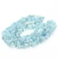 Natural stone chip beads, irregular crystal quartz chips for DIY handmade jewelry making. - Aquamarine Chips