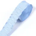 Hellblaue plissierte Rüschenbänder Detailansicht, ideal für Kleidung Besatz und Geschenkverpackung. - 5 Yards/Packung (2.5cm) / Himmelblau