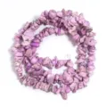 Dettaglio perline di pietra turchese viola, pietre irregolari per creazione gioielli fai da te. - 8*5mm (circa 220 pezzi) / Pino Viola