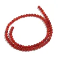4mm natürliche rote Achat Edelstein Perlen für DIY Schmuckherstellung Handwerk Detailansicht. - 4mm (Ca. 90-95 Stk) / Roter Achat